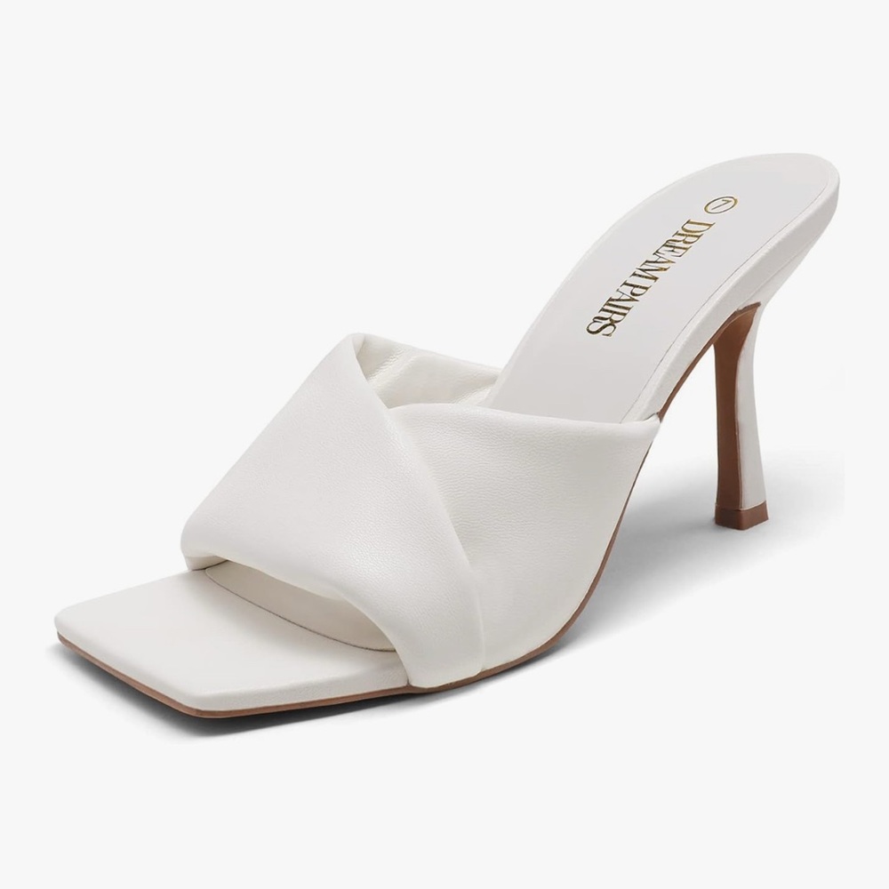 Dream Pairs Elegant White Heels